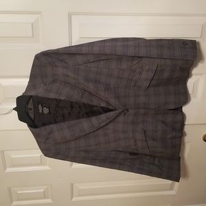 Pinstriped Suit Jacket Blazer Pinstripe Formal Professional  Women's Size 14